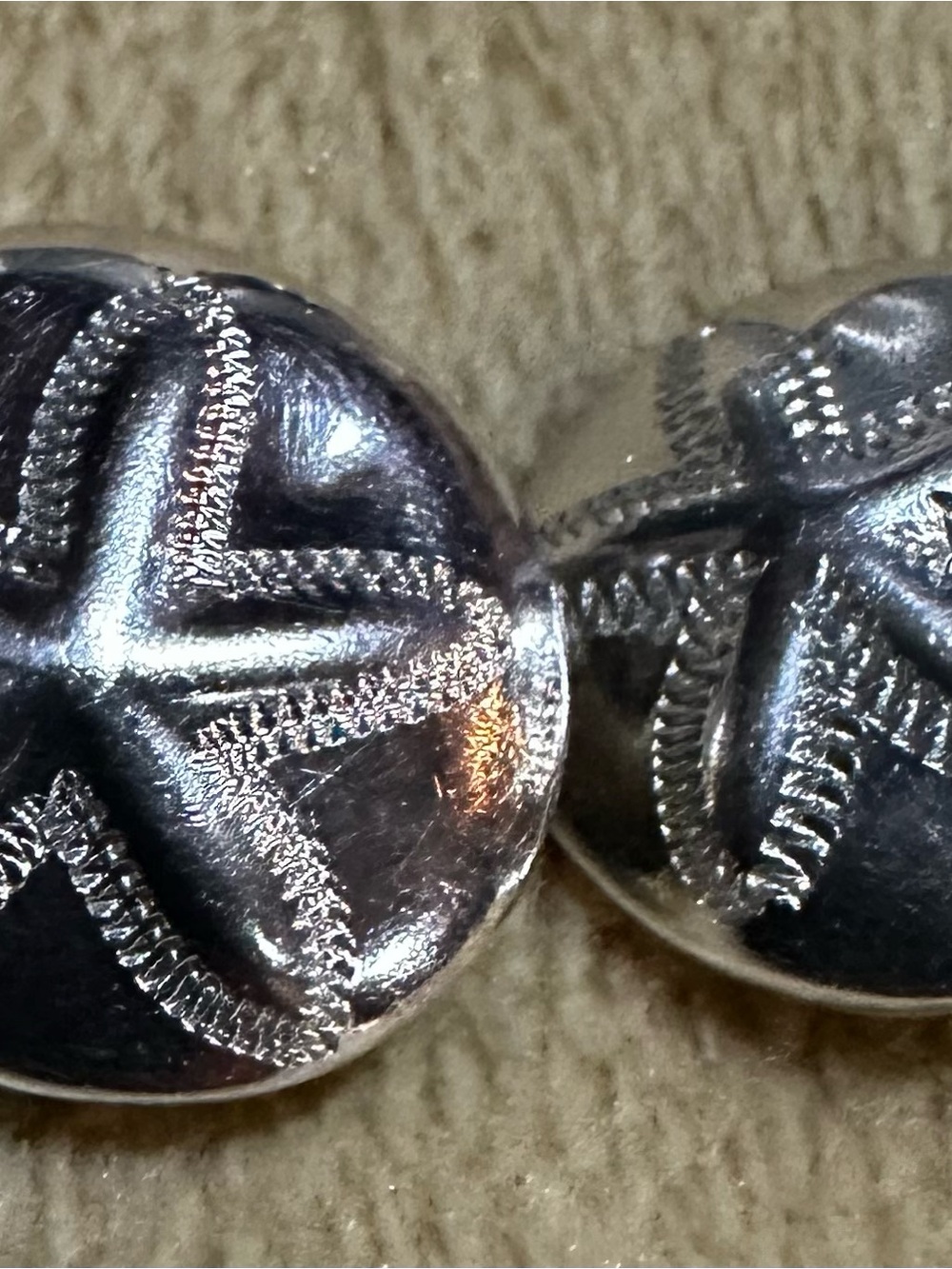 Silver Star-Embellished Women's Earrings - stamped 925 Mexico clip earrings.